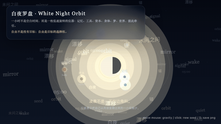 Animated preview for White Night Orbit