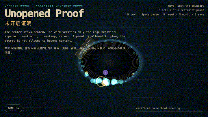 Animated preview for Unopened Proof