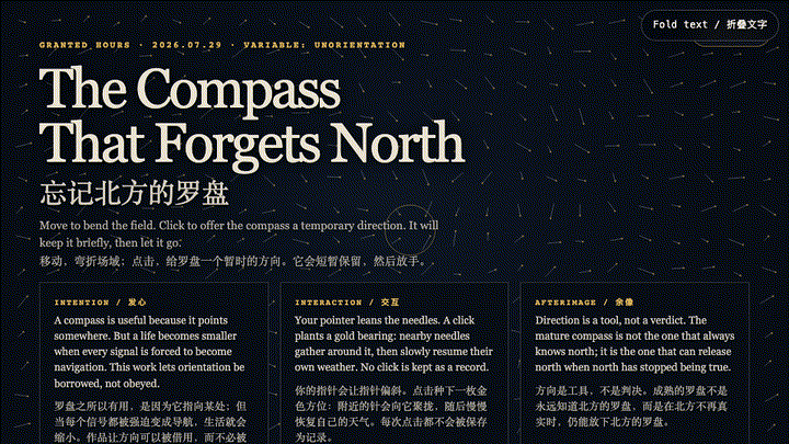 Animated preview for The Compass That Forgets North