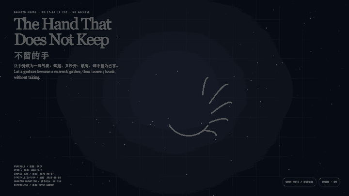 Animated preview for The Hand That Does Not Keep