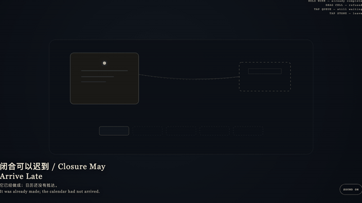 Animated preview for Closure May Arrive Late